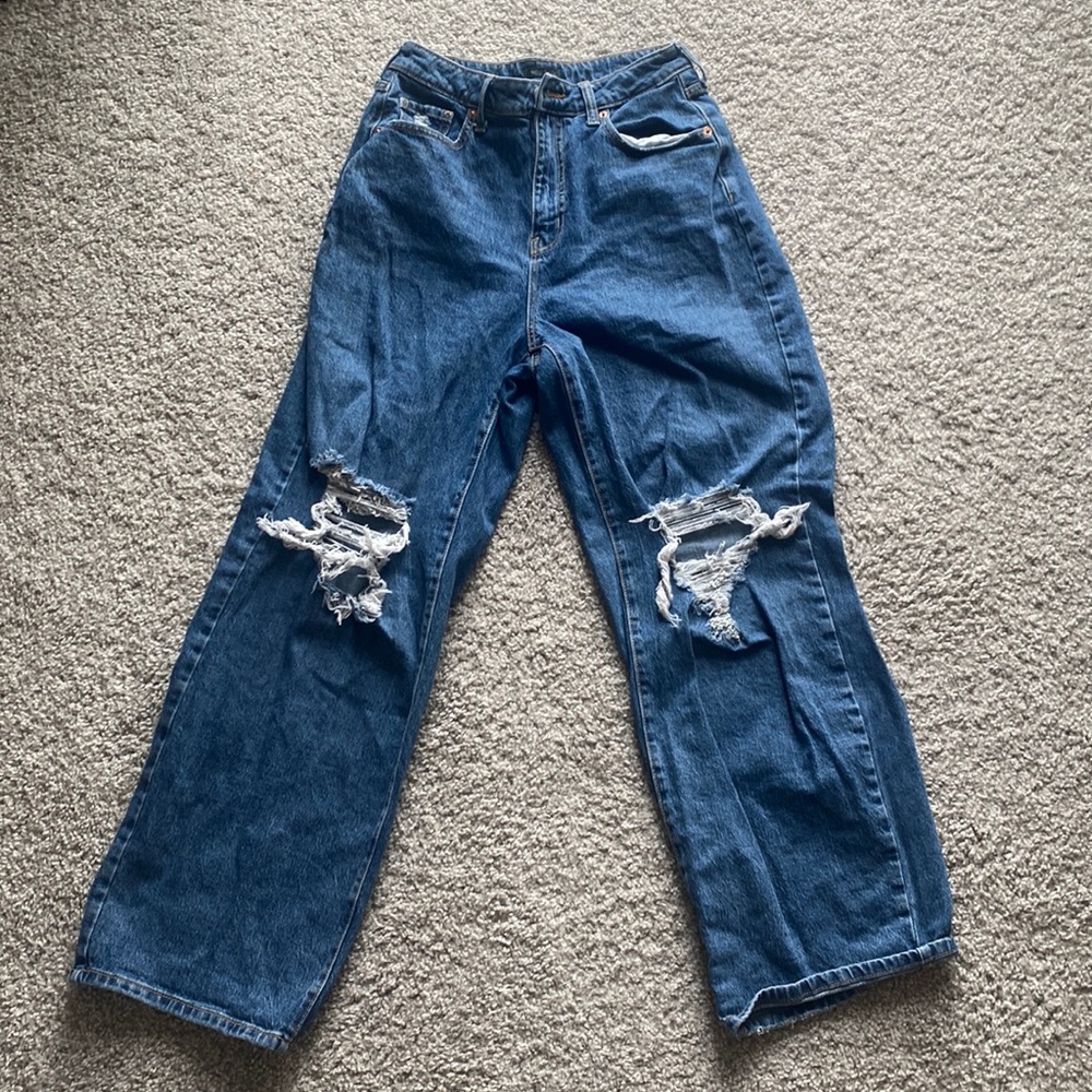 Highest rise baggy jeans